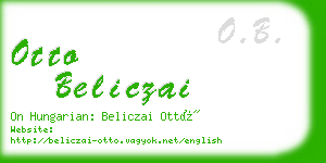 otto beliczai business card